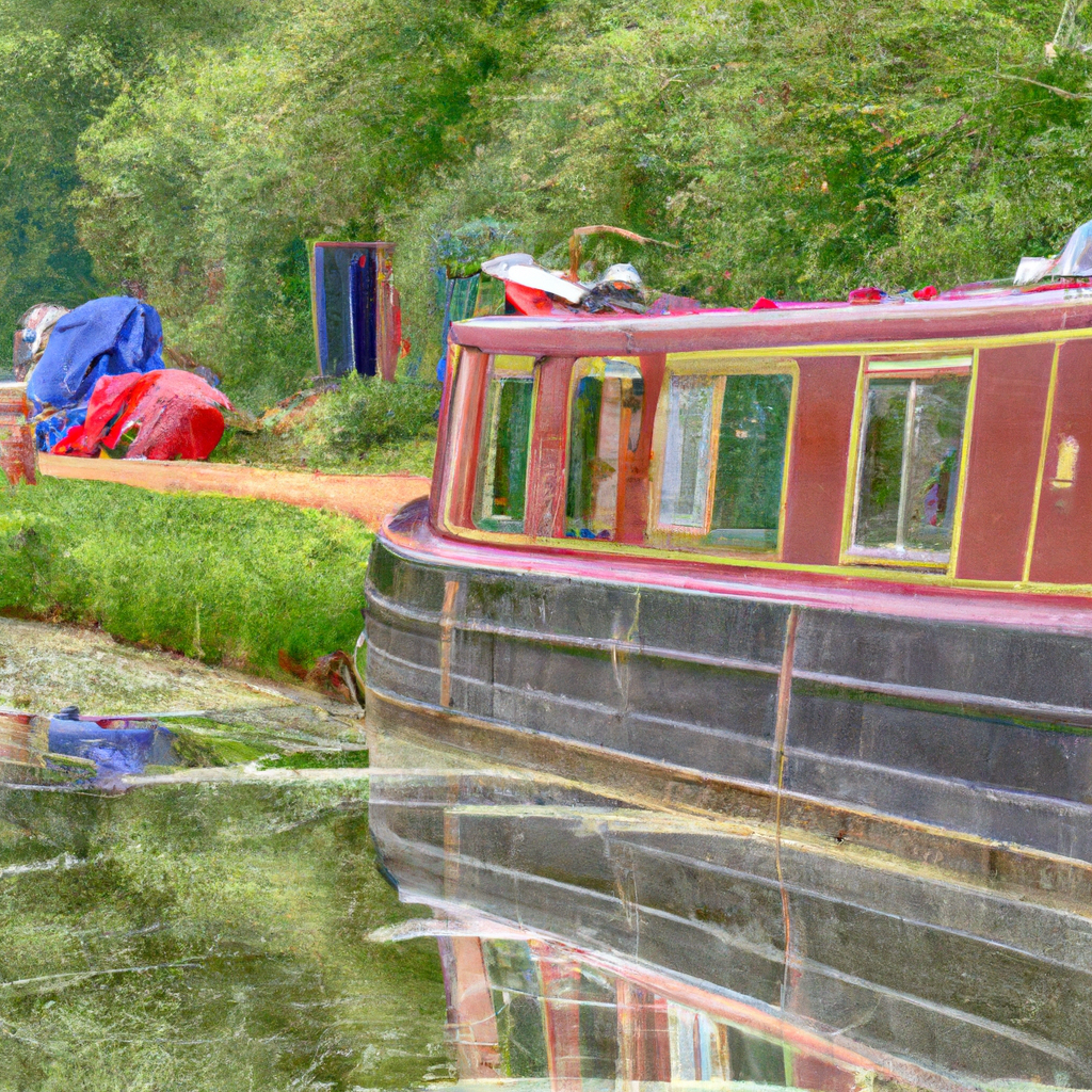 Slowly gliding, narrowboat art wows passengers