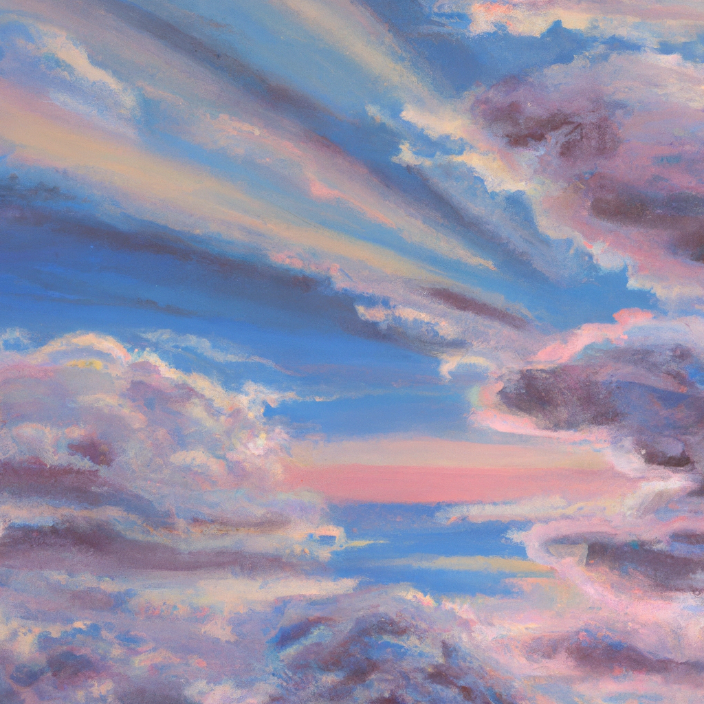 Birds fly gracefully in the vibrant sky of yellow and crimson.