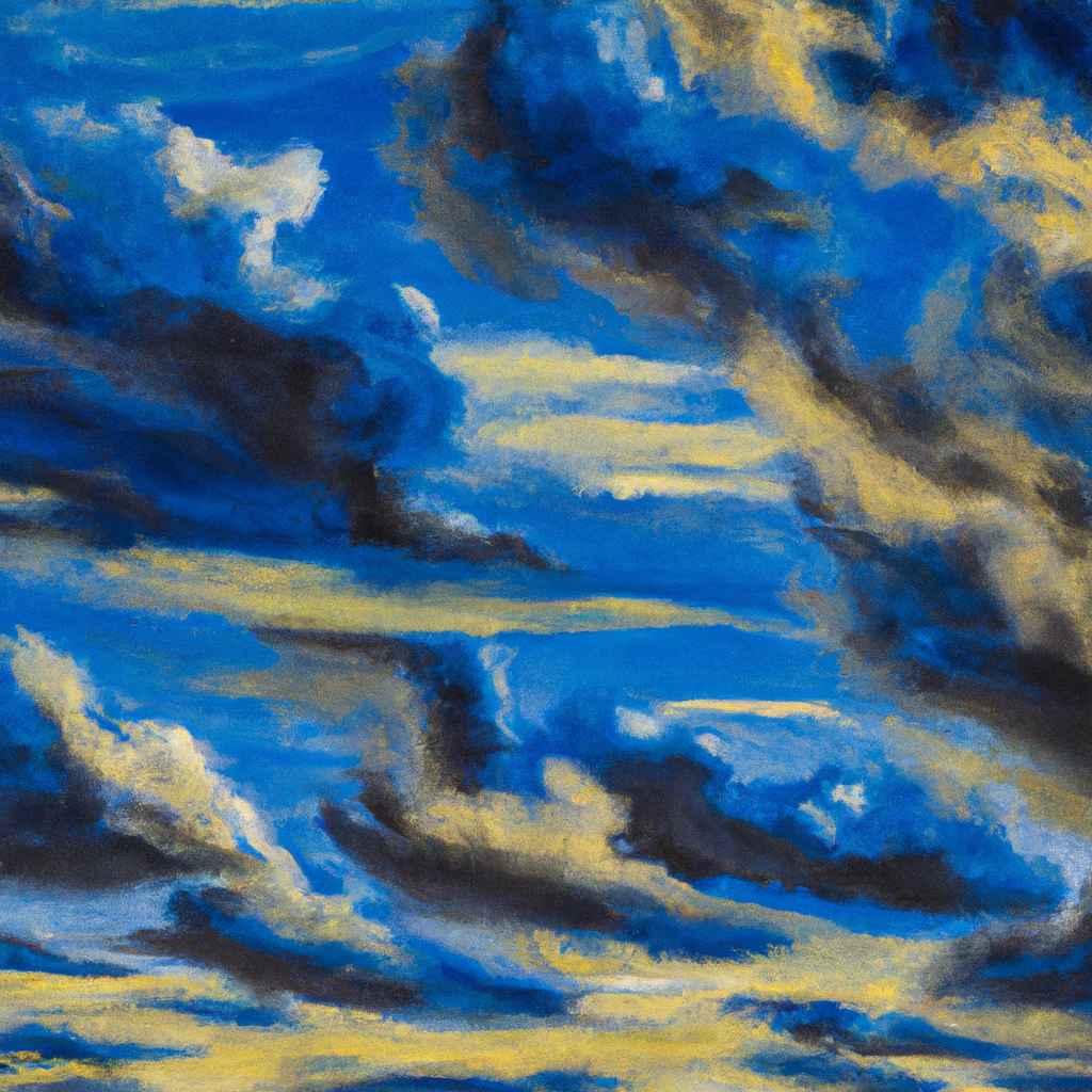 Using acrylic techniques, luminous heavenly scenes come to life.