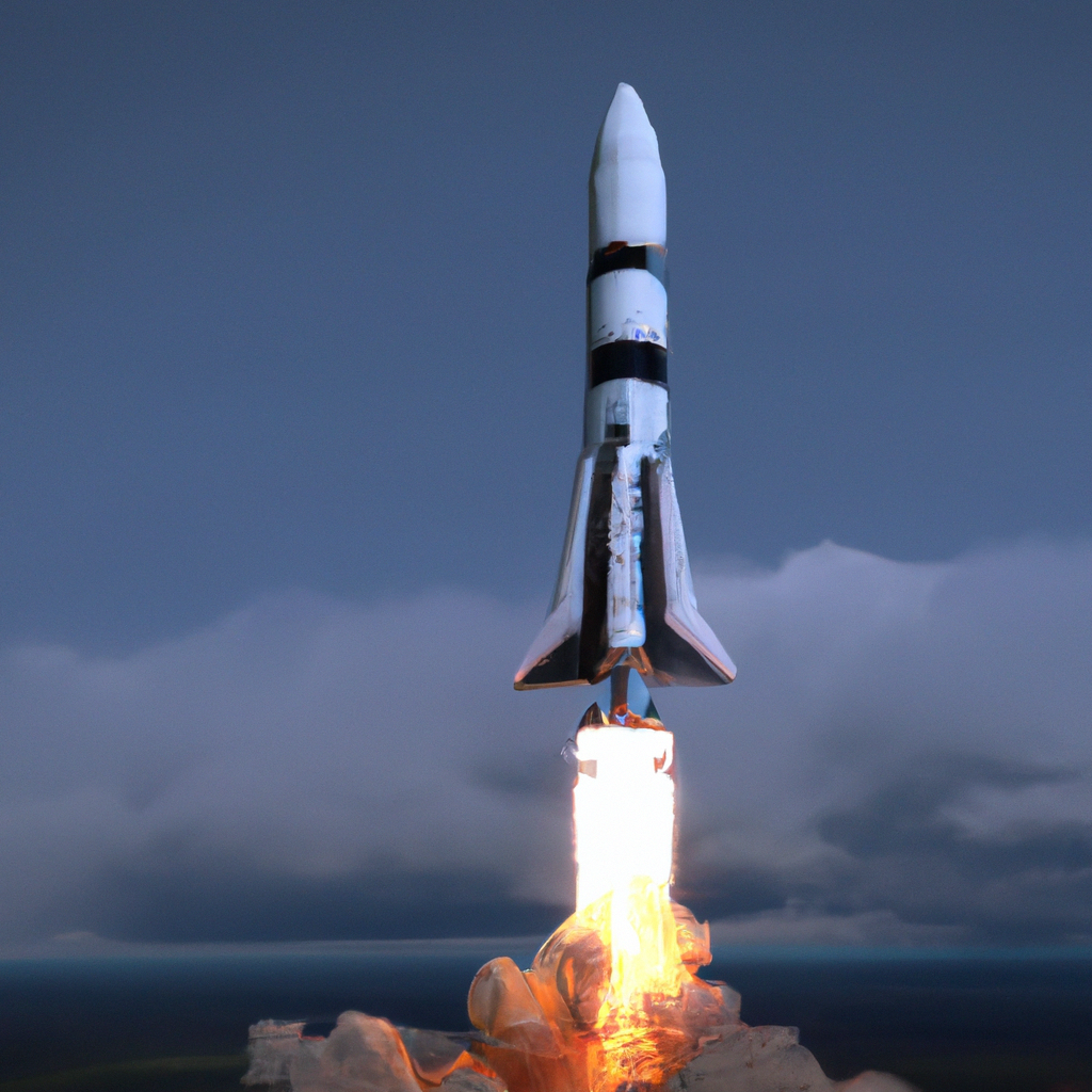 Rocket technology allows humans to explore the vastness of space.