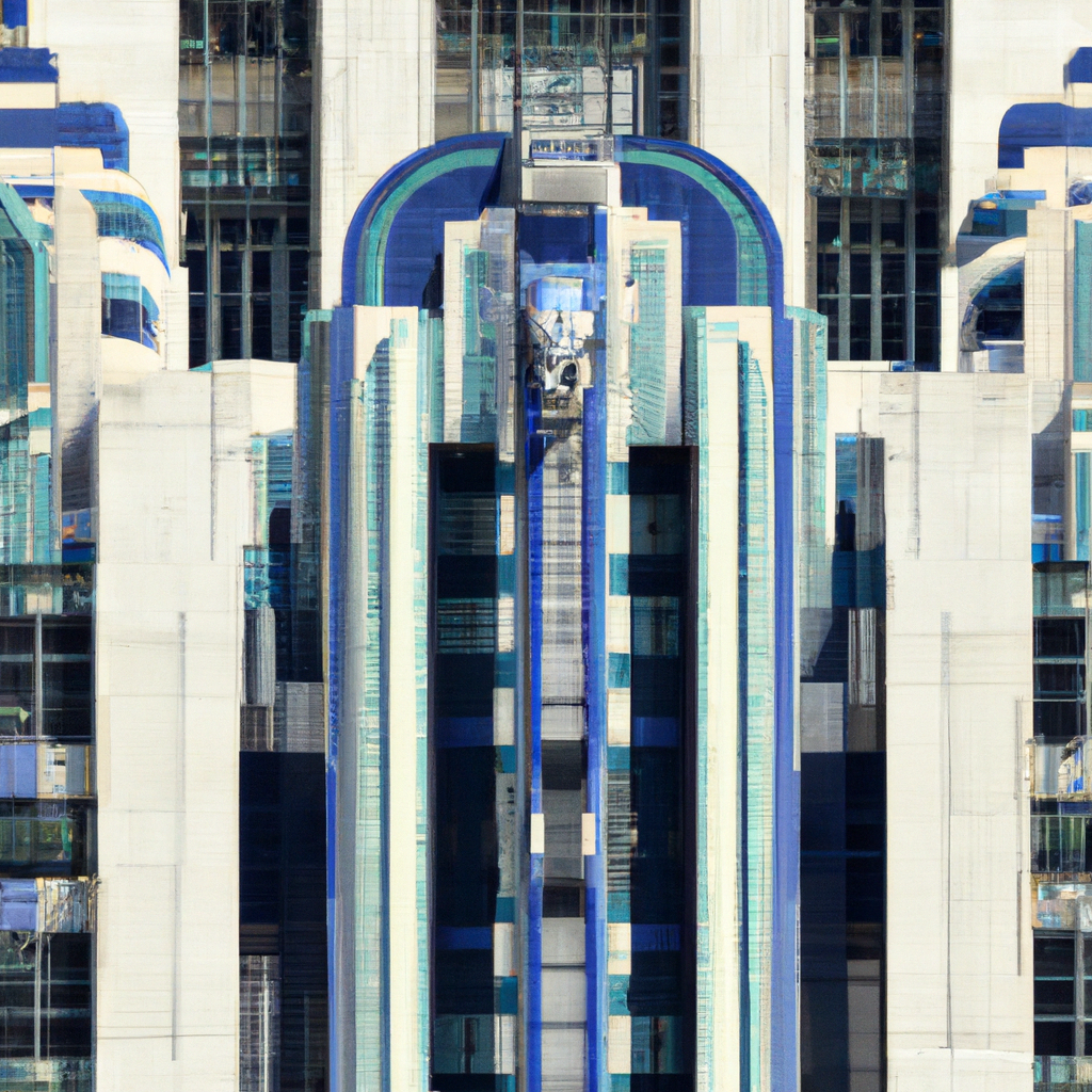 Deco buildings often had geometric shapes & bright colors.