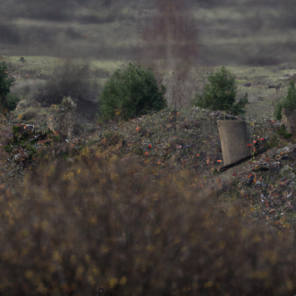 The remnants of a post-apocalyptic world serve as a warning of the consequences of war.