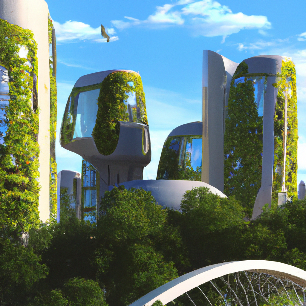 A world where concrete jungles coexist with green spaces.