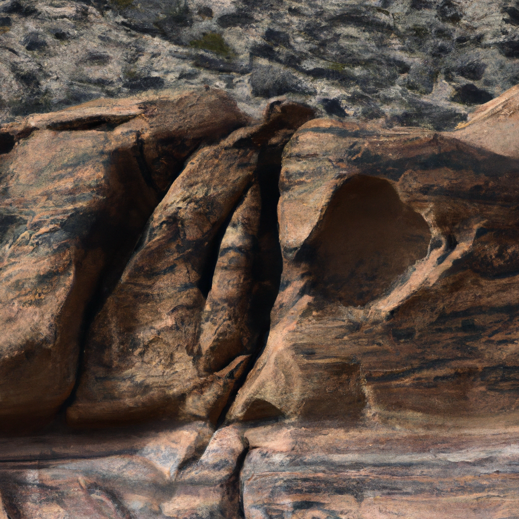 Some carvings are made by ancient dwellers who toiled to survive in the desert.