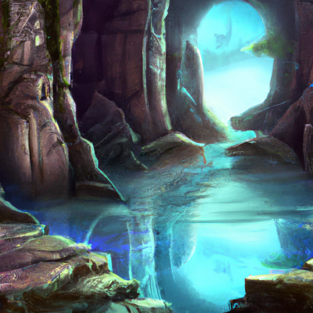 Creatures of legends come alive in vivid scenes of ethereal landscapes.