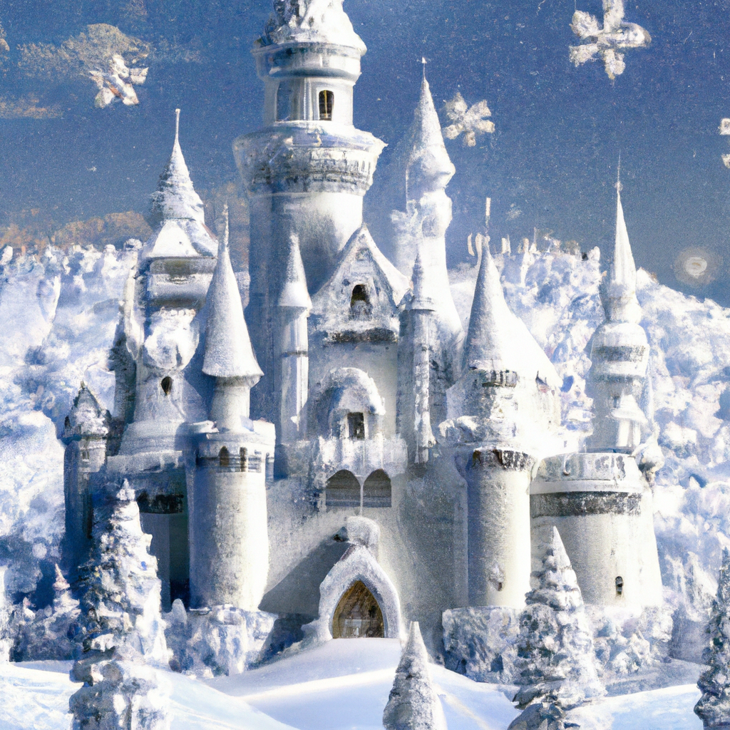 Be transported to a snowy paradise, where fantasy castles are alive with enchantment.