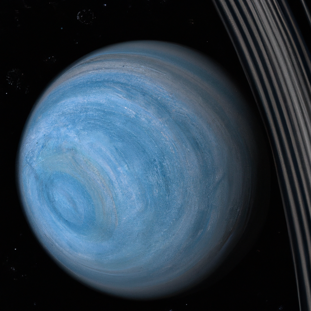 Scientists believe the planet is made of ice, rock, and gas.