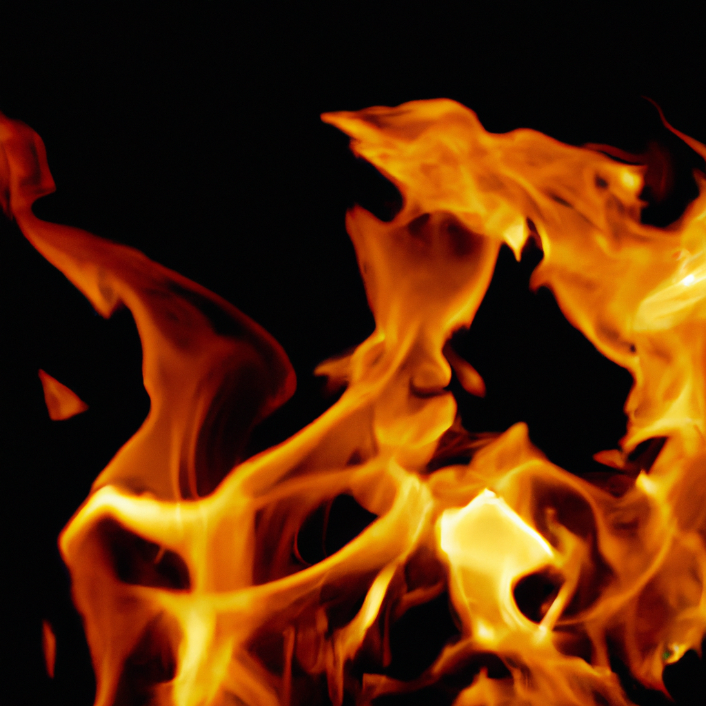 The flames dance in the air, a mesmerizing display.