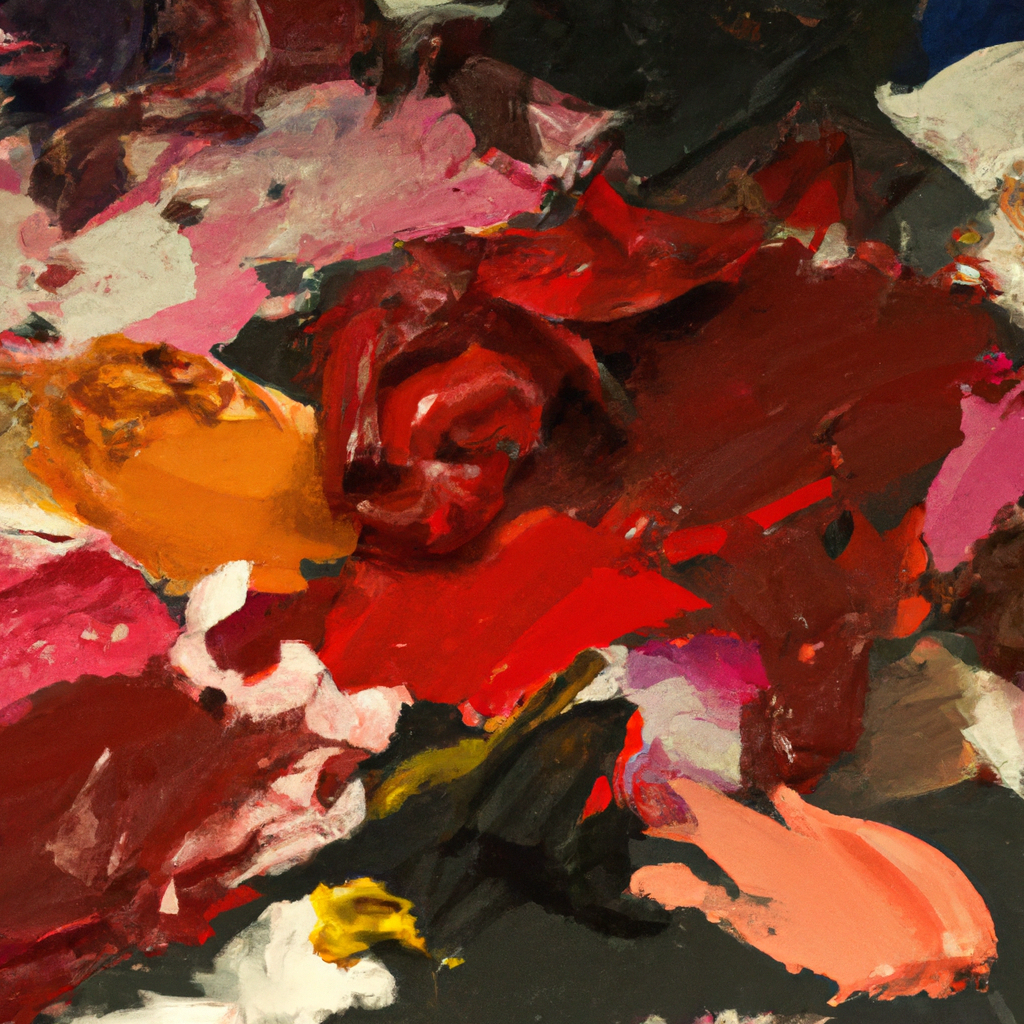 Artists experiment with unconventional methods, such as pouring, scraping, and splattering paint.