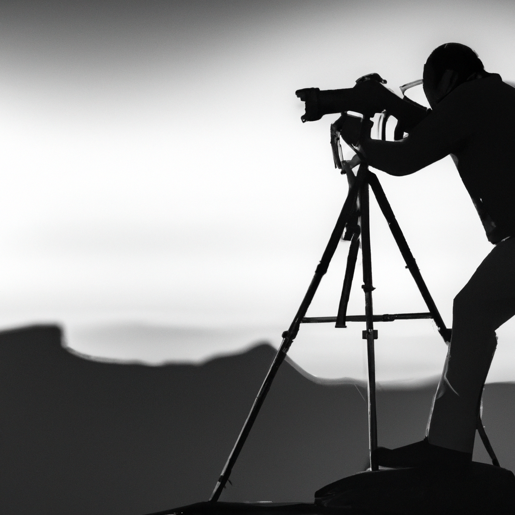 Silhouette photography can capture the majesty of mountains.