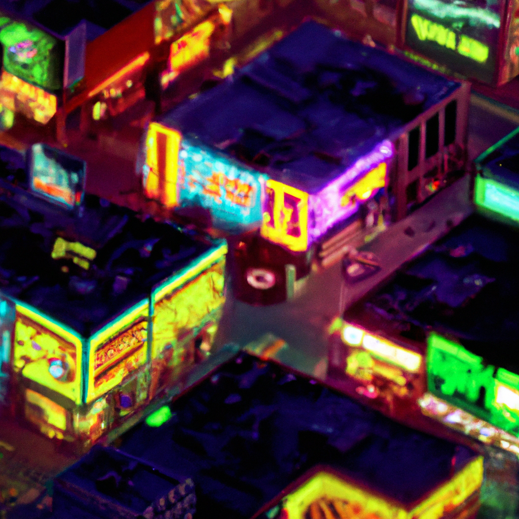 Experience an alternate reality in which technology has fused with the urban landscape to create a w