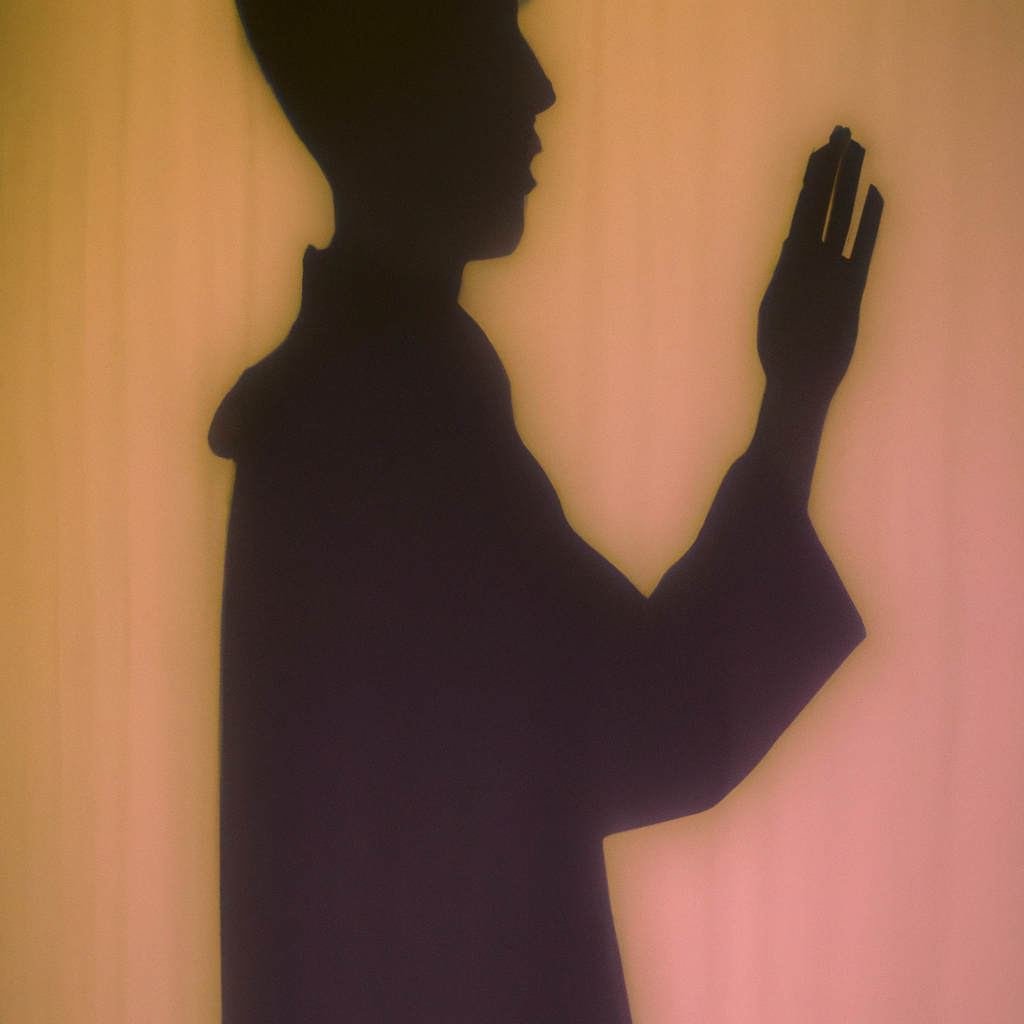 Abstract shapes mimic human figures