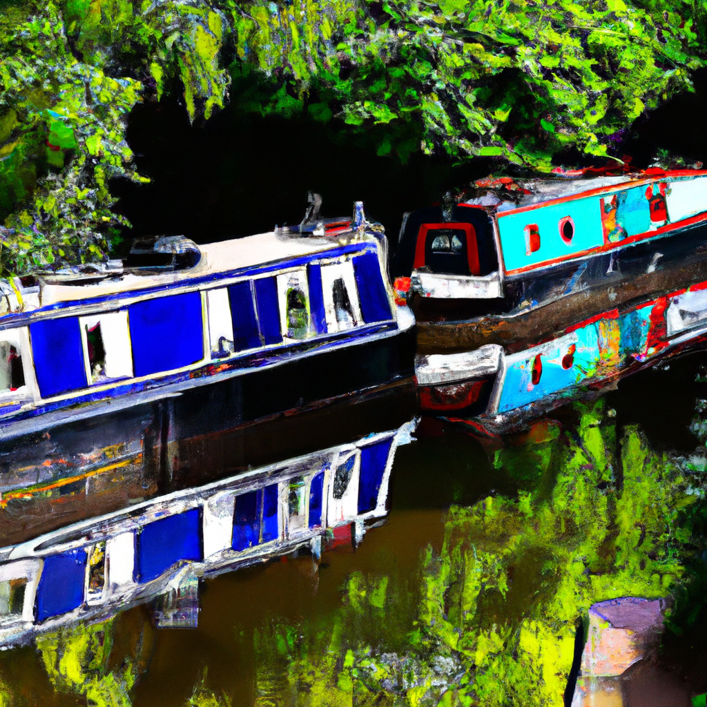 Admire the intricate details of canal art while navigating the peaceful waterways.