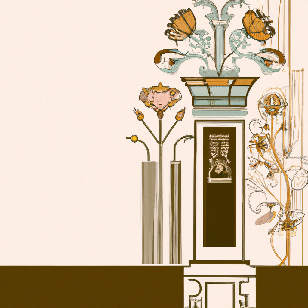 Art nouveau designs bring a touch of whimsy to any space.