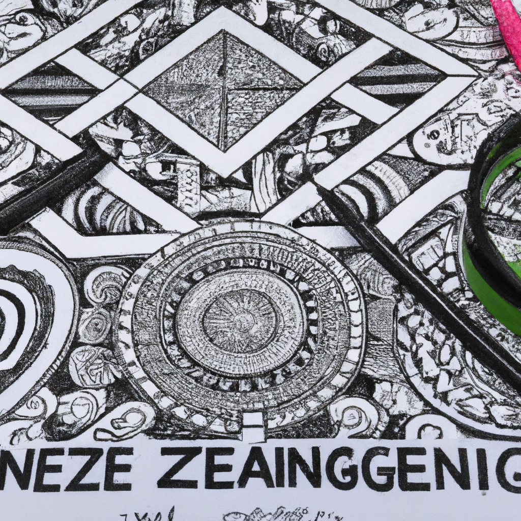 Relax and find peace in the intricate lines of geometric shapes.