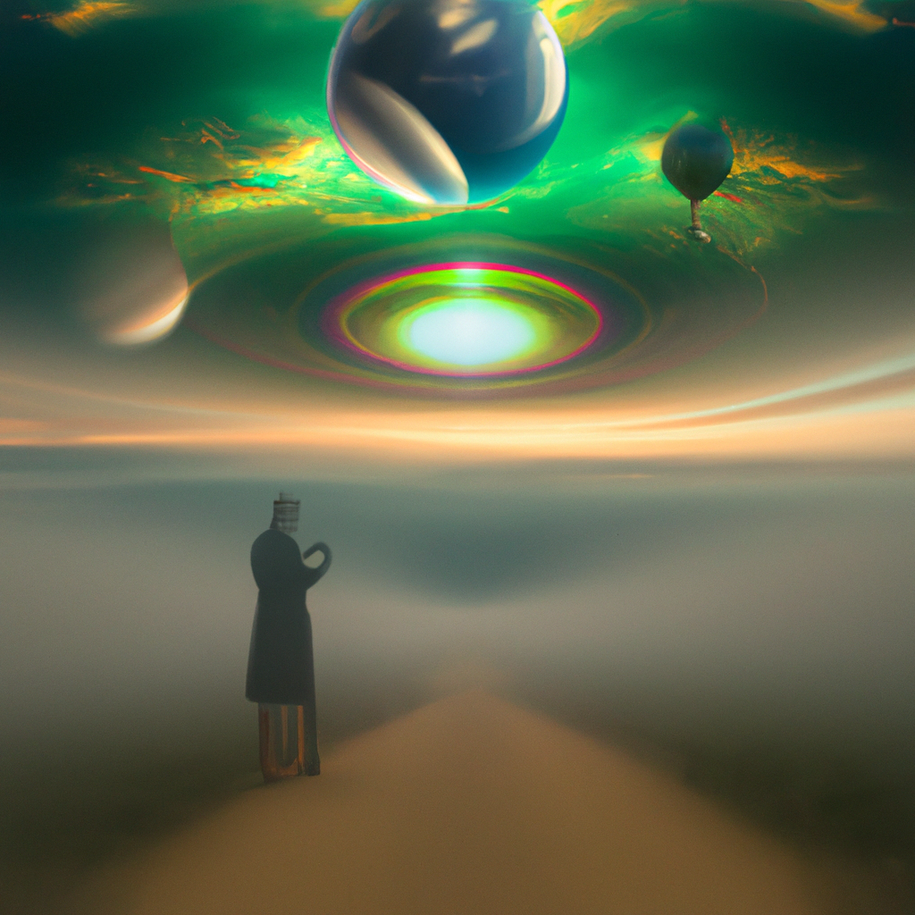 Surreal worlds explored through artistic depictions.