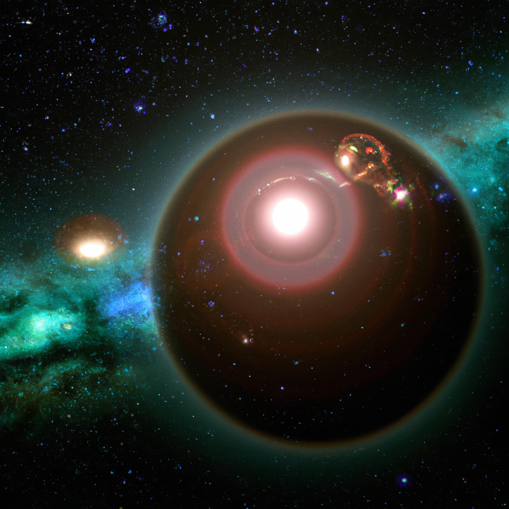 Light travels across the universe, carrying information.