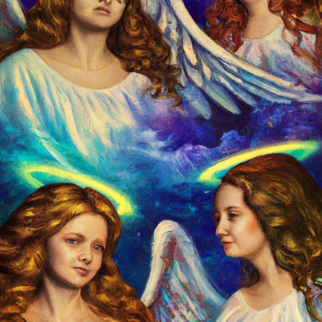 With every stroke of the brush, the artist captures the essence of heavenly realms.