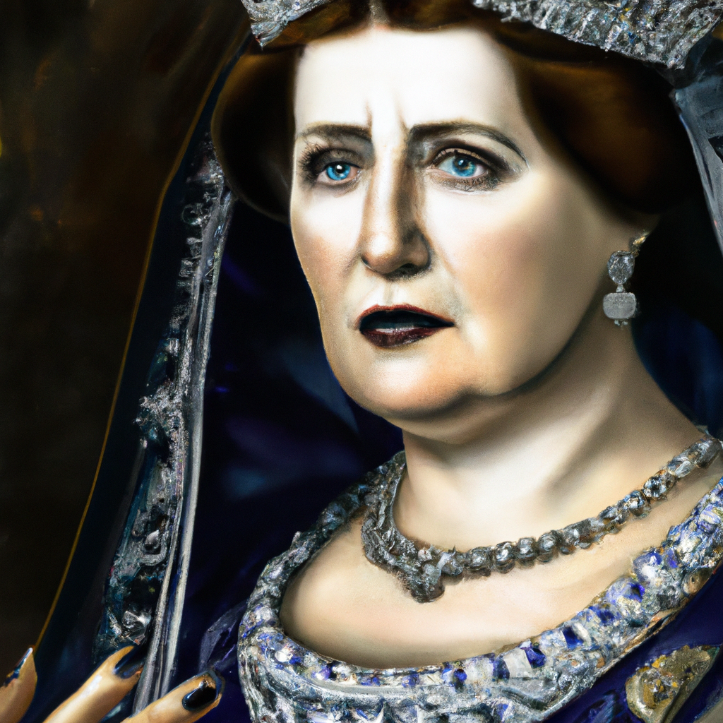 With unfaltering grace, the queen reigns as a symbol of mystique and allure in our collective imagin