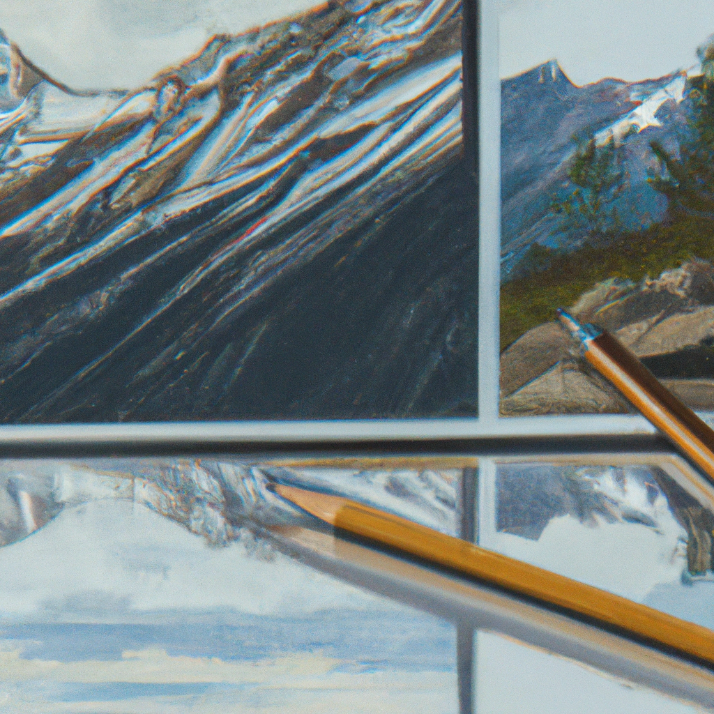 The rugged beauty of mountain landscapes inspire artistry and drawing courage.