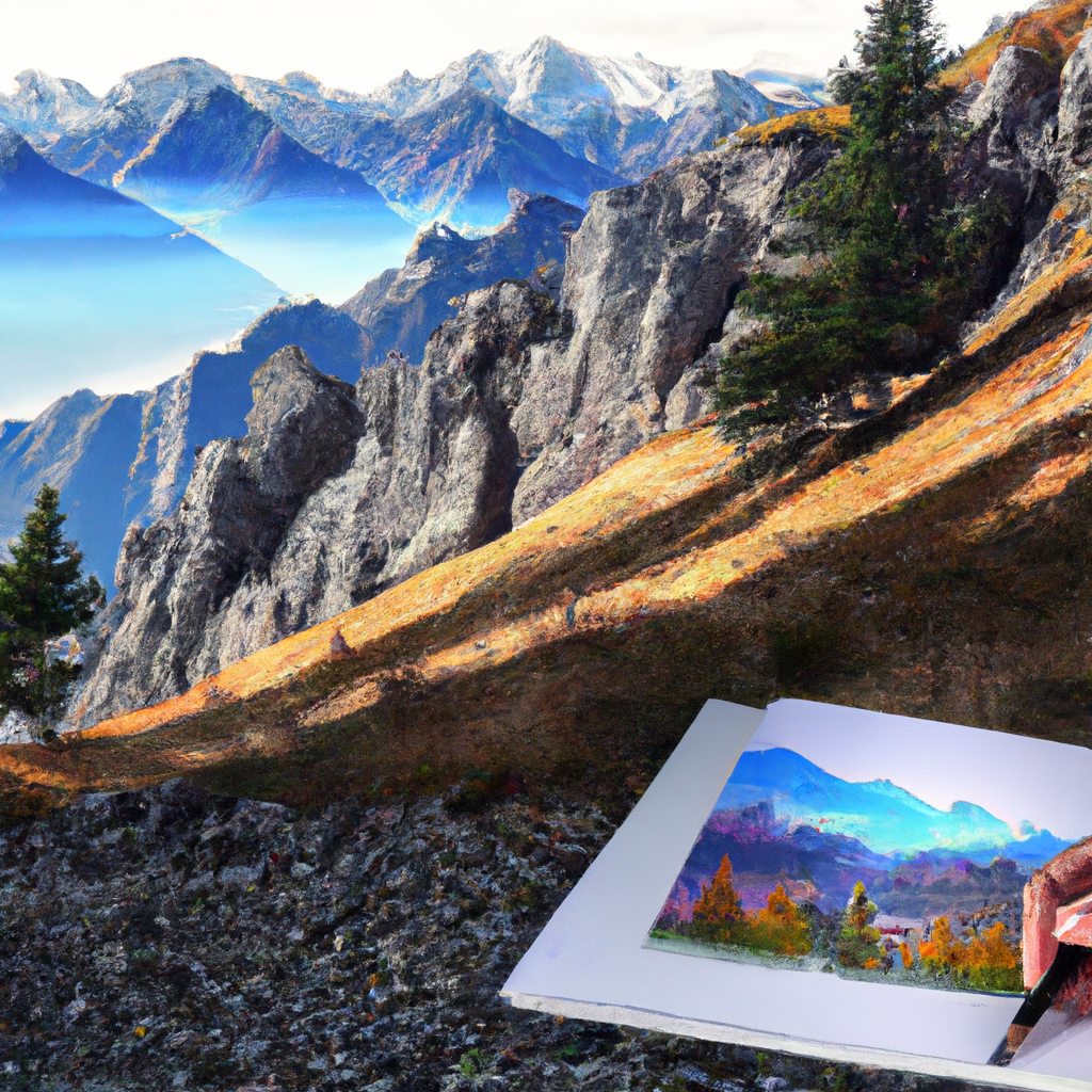 Creating visually dynamic sketches of mountainous terrains is a gratifying process.