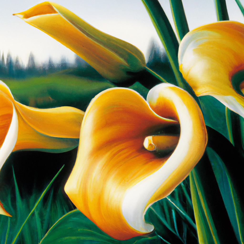 Acrylic brings flowers to life on canvas with lively, textured colors.