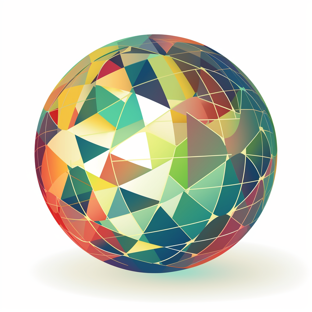 A smooth looking sphere.