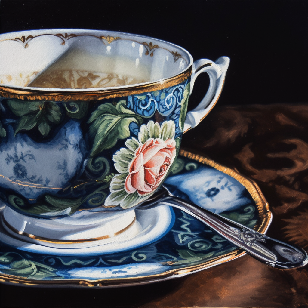 Acrylic paintings can have varying textures.