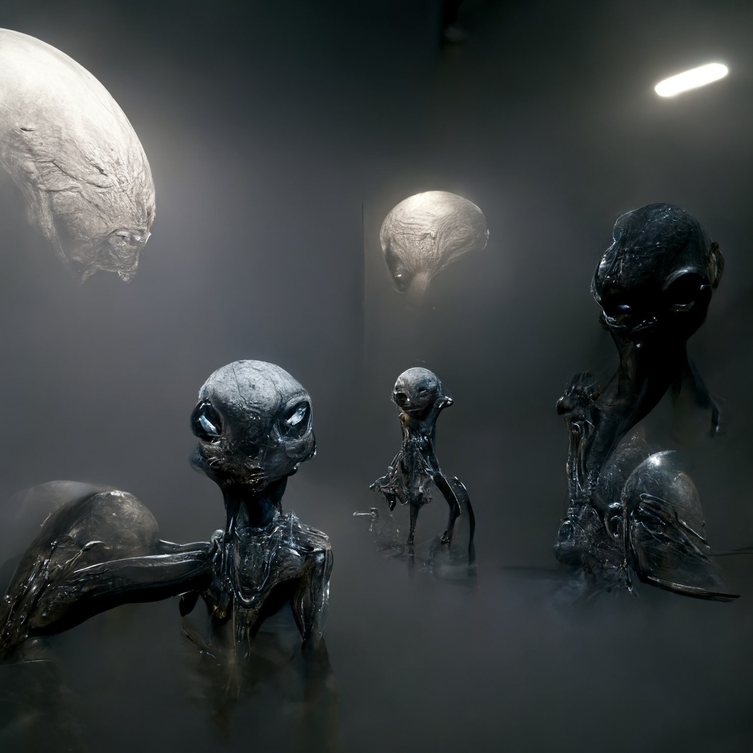 The image most people are familiar with - big dark eyed greys.