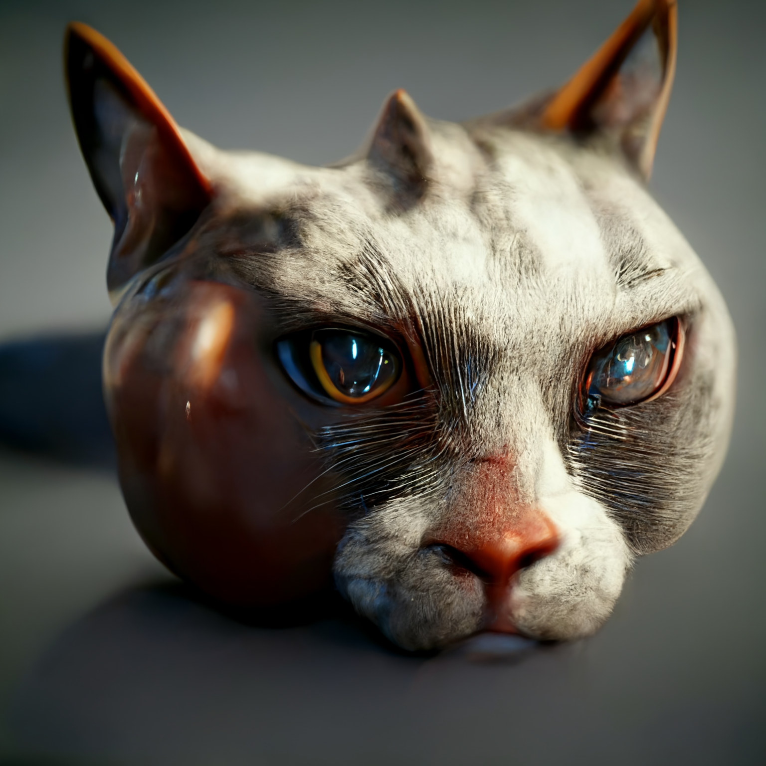 This AI generated cat looks a bit angry.