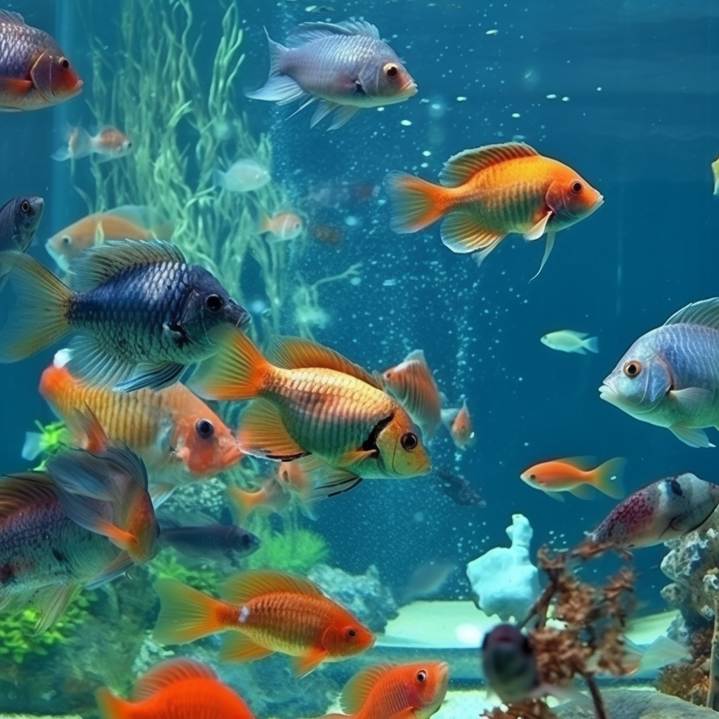 From colorful tropical fish