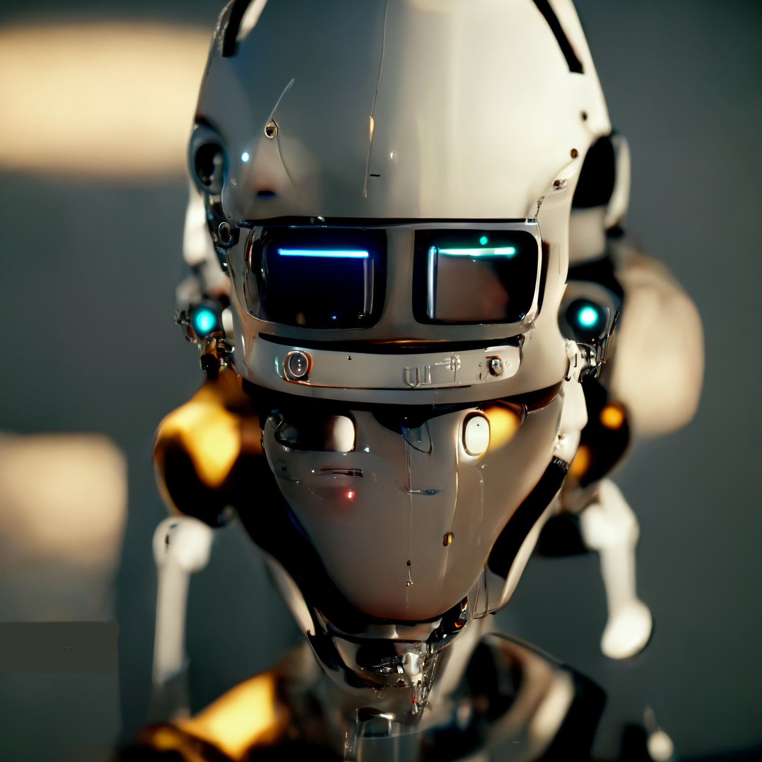 Stylish looking machine ready for action in the workforce.