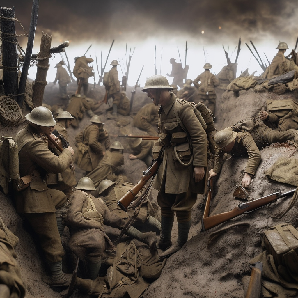 Devastation of trench warfare