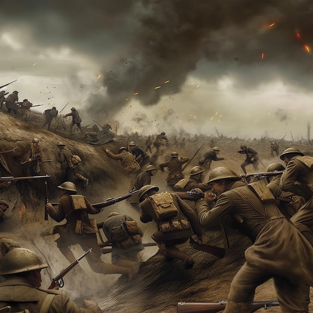 World War I, German and British.