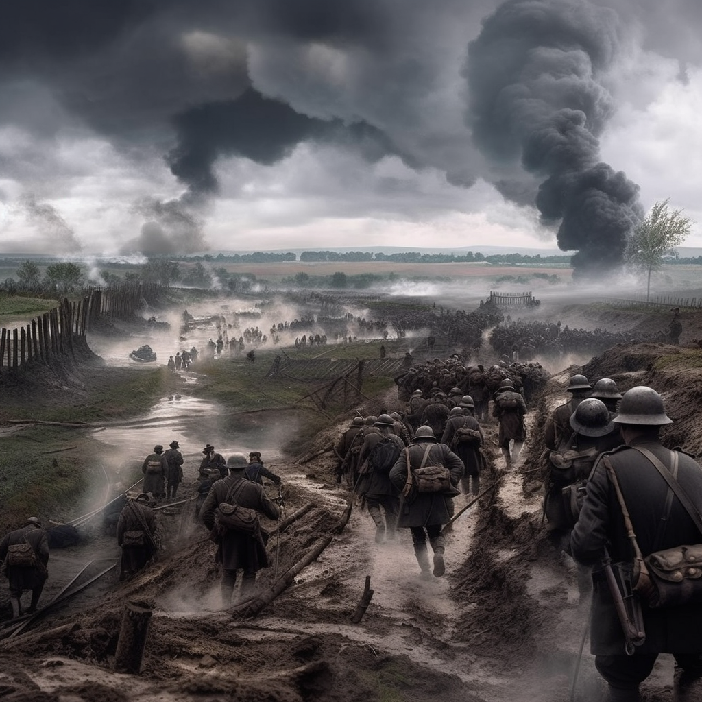 The battle raged on for months.