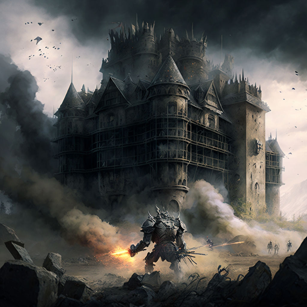 Series of shields that protected the castle