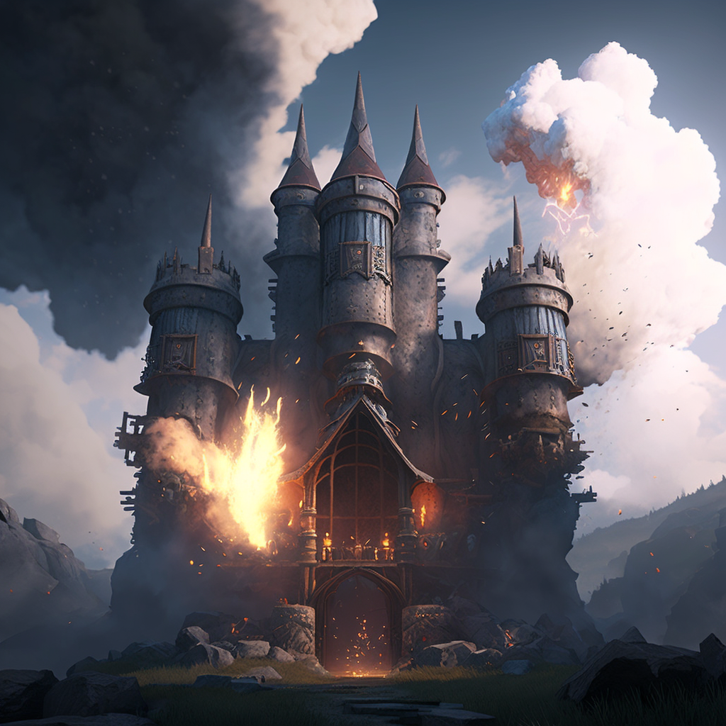 Castle and courage with sacrifice.