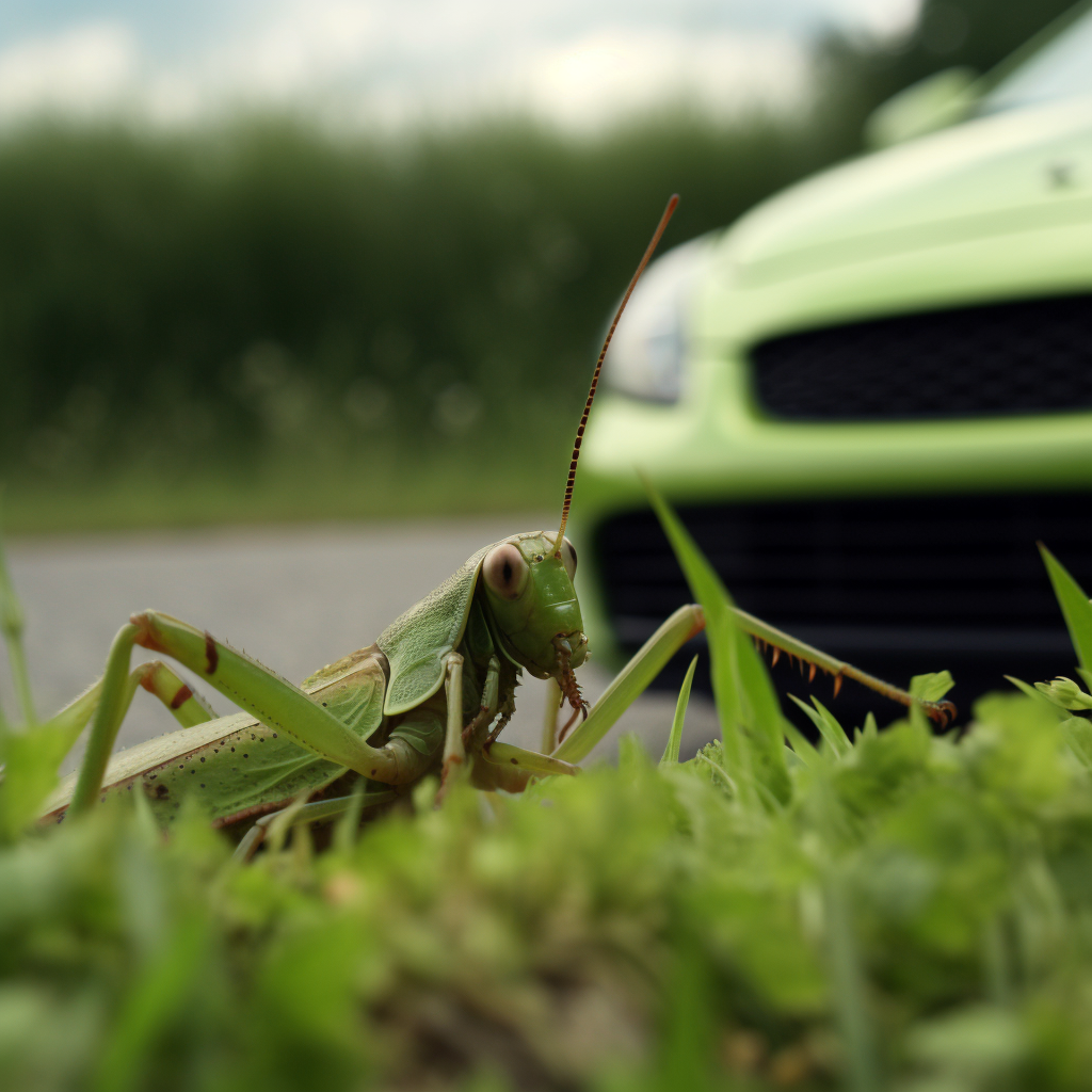 Cricket in a car
