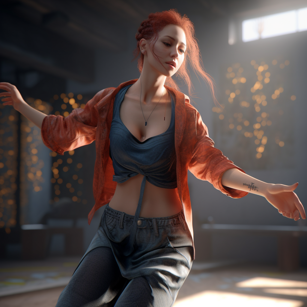 When painting a dance