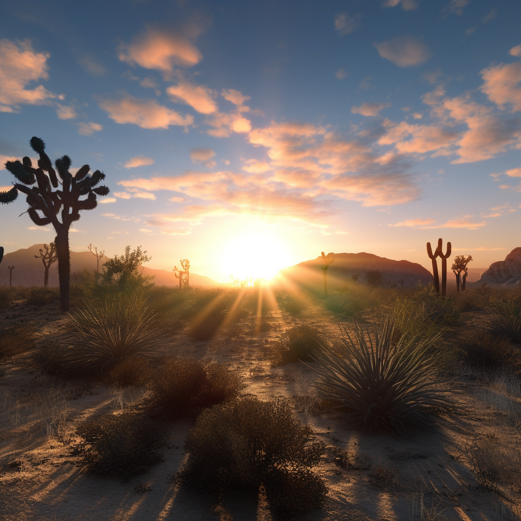 Deserts receive solar radiation