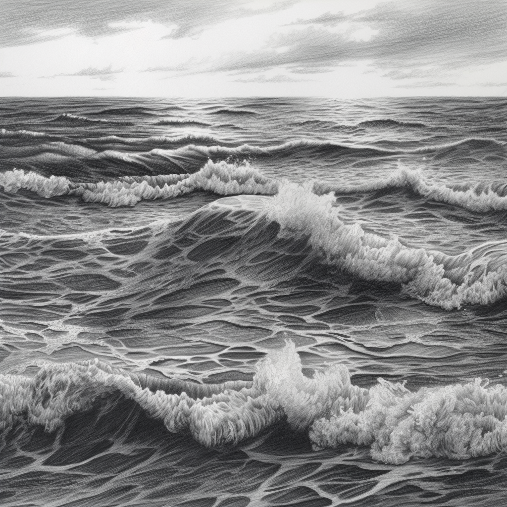 Drawing the sea can be challenging