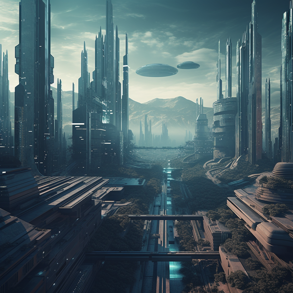 Sprawling cityscapes.