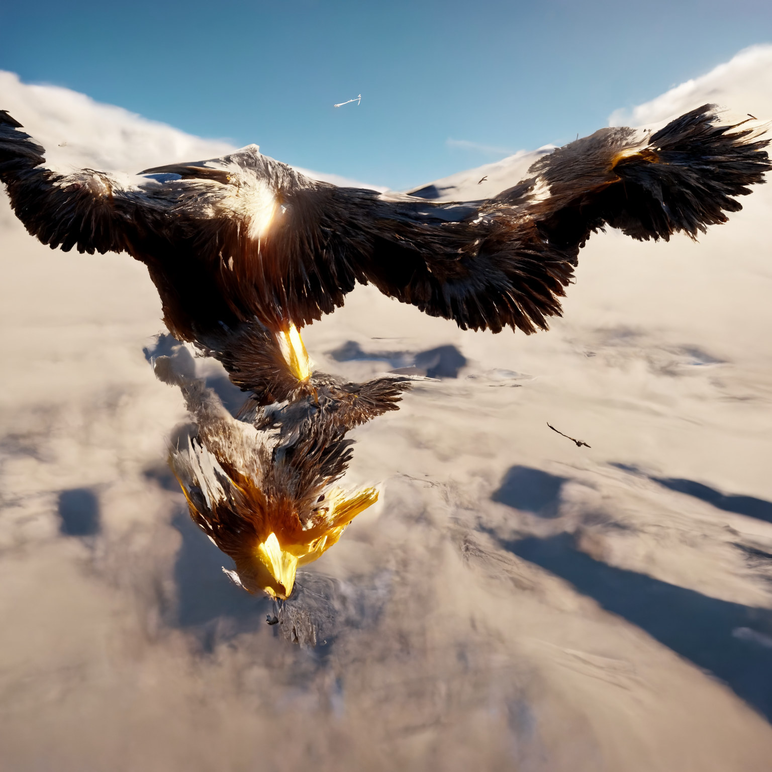 We wonder if this one has caught something in its powerful talons.