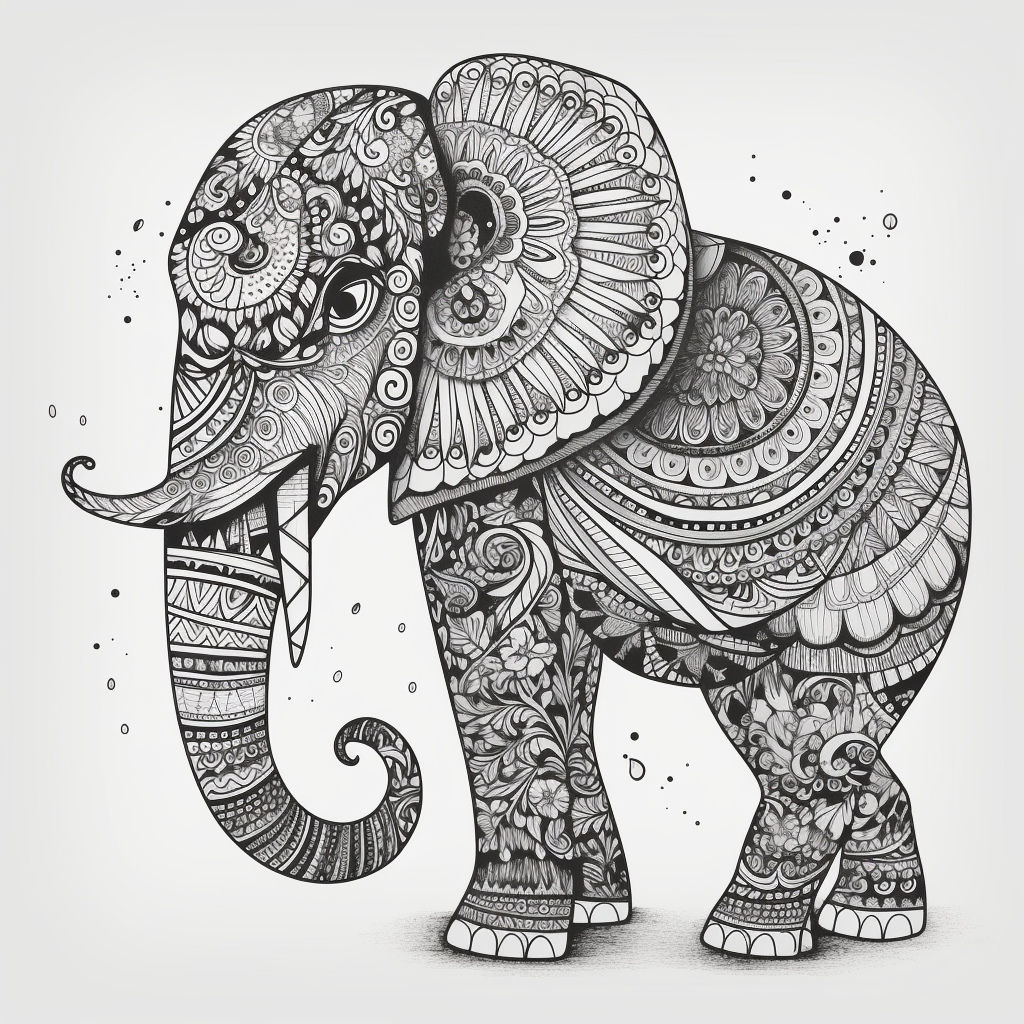 Zentangle animal art