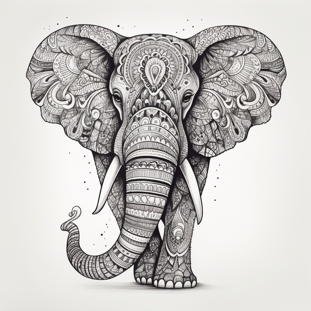 Patterns in the animal.