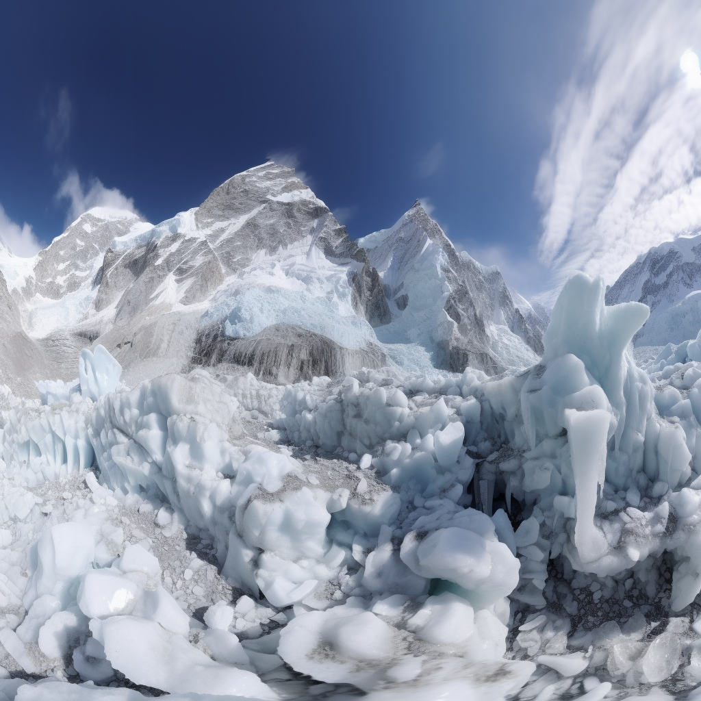 Standing before the Khumbu Icefall