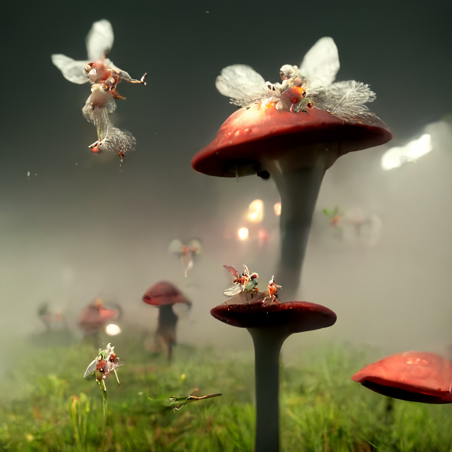 Flying fairies.