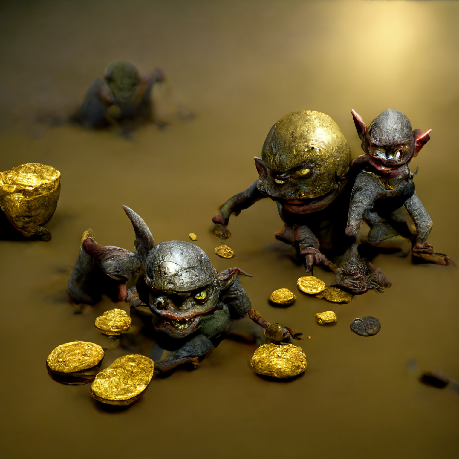 They are up to no good stealing the gold.