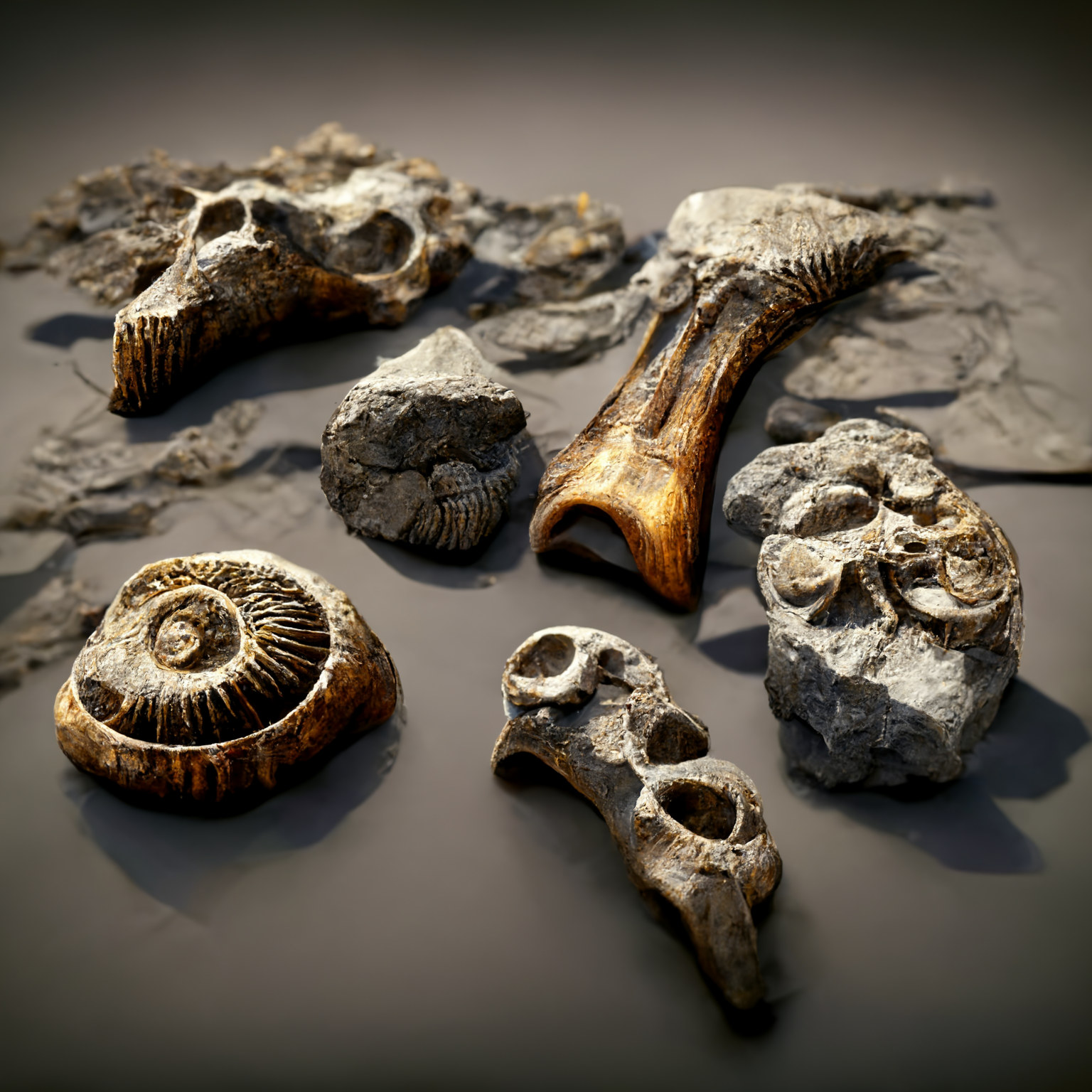 A specimin dinosaur bone included.