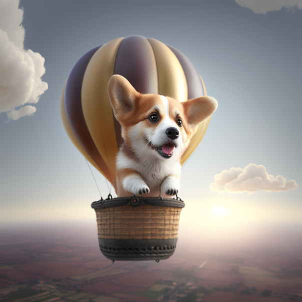 Friendly Flying dog.